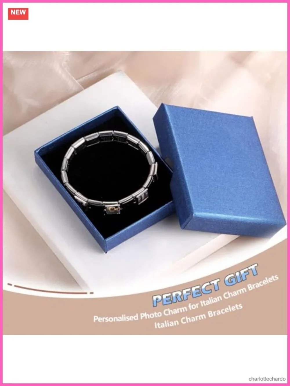 10pc Italian Style Charms Stainless Steel Enameled 9mm Modular Bracelet DIY
